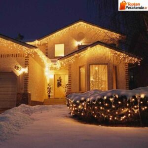 Cata 2x1 Metre Eklenebilir Yılbaşı Saçak Perde Süsleme (Günışığı) CT-8503